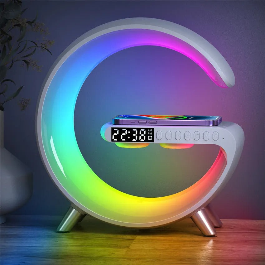 Smart Speaker Atmosphere Light and Wireless Charger