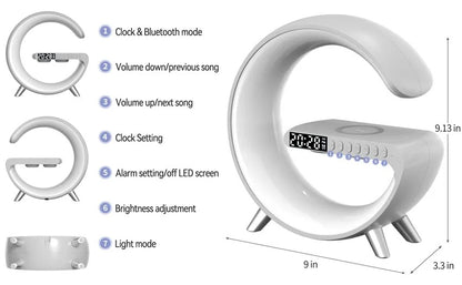 Smart Speaker Atmosphere Light and Wireless Charger